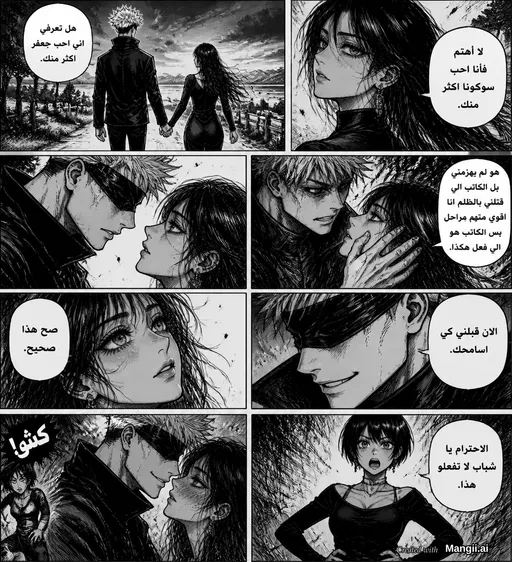 غوجو ساتور مع حبيبة القلب سيرا